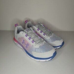 Under Armour UA GGS Assert 9 Girl's Running Shoes Youth Size 6Y 2E Wide New Gray